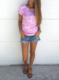 Women's Camo Tshirt - vmlfashion-com