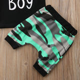 Mamas Boy Toddler Baby Boy Sleeveless Hoodie Top and Camouflage Shorts Set - vmlfashion-com