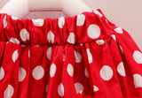 Minnie Mouse Clothes Set Kids Baby Girls Summer Outfits Clothes Sleeveless T-shirt Tops Polka Dot Tutu Skirt Party - vmlfashion-com