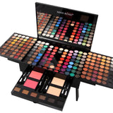 Miss Rose Waterproof Shimmer Makeup Kit Long Lasting Glitter Matte Soft Eyeshadow Palette Set Women Makeup 180 Colors Multicolor - vmlfashion-com