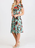 Women Flower Dress - vmlfashion-com