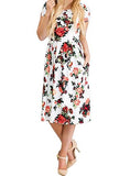 Women Flower Dress - vmlfashion-com