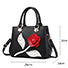 Women's 3D Flower Embellished Handbag - vmlfashion-com