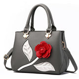 Women's 3D Flower Embellished Handbag - vmlfashion-com