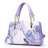 Women's Flower Print Hand Bag - vmlfashion-com