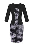 Bodycon-Dress-For-Women-Print-Flower - vmlfashion-com