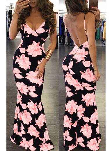 Women's Long Bodyfit Backless Dress Sleevless - vmlfashion-com