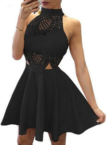 Women's Black short dress - vmlfashion-com