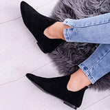 Women's Slip On Bootie shoes - vmlfashion-com