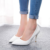 Women's Patent Stiletto Heels Pointed Toes - vmlfashion-com