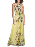 women-long-flower-Dress-Sleeveless - vmlfashion-com