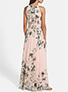 women-long-flower-Dress-Sleeveless - vmlfashion-com