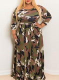 Women's Camo Plus Size Maxi Dress - vmlfashion-com