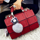 Women's Fur and Crown Dangle Bag - vmlfashion-com