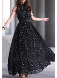 Women-Sleeveless-Polka-Dot-Dress - vmlfashion-com