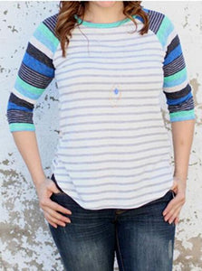 Women's Athlectic Striped Top - vmlfashion-com