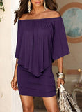 Women's Mini Length Draping Ruffle Top - vmlfashion-com