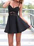 Women's Skater Dress - Peek-a-Boo Lace Trim - vmlfashion-com