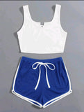 Womens Two Piece Sets Top and Short Pants