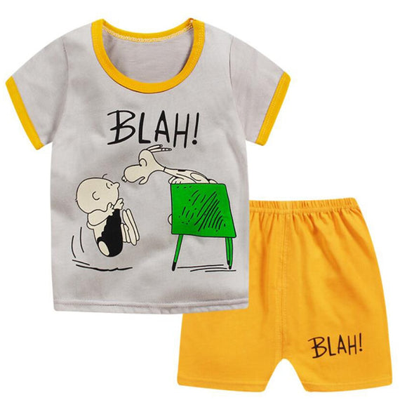 BOY Suits Clothing Set T-Shirt + Pants - vmlfashion-com