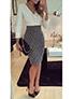 Womenn-Knee-Length-Bodycon-Dress-Cut-White-Top-Long-Sleeves - vmlfashion-com