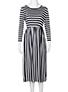 Plus-Size-Women's-BlackWhite-Dress - vmlfashion-com