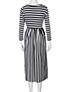 Plus-Size-Women's-BlackWhite-Dress - vmlfashion-com