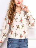 Women's Button Down Long Sleeve Top - vmlfashion-com