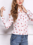 Women's Button Down Long Sleeve Top - vmlfashion-com