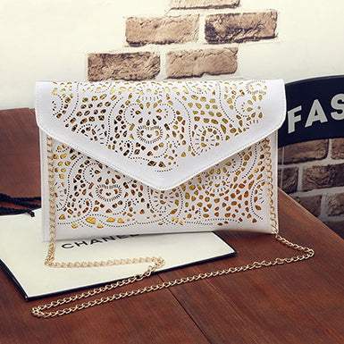 Women's Cross Body Handbag  White Pointed Handbag - vmlfashion-com