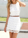 Women's White Dress - vmlfashion-com