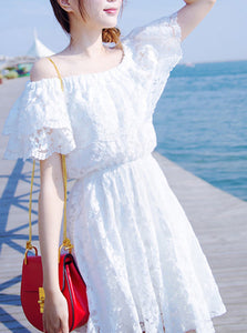 Women's White Dress - vmlfashion-com