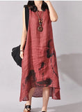 Women's Crepe Style Cut Water Color Dress - vmlfashion-com