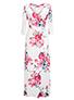 Women's Deep V Flowered Maxi Long Dress - vmlfashion-com