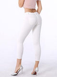 Women's White Damaged Jeans - vmlfashion-com