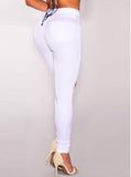 Women's Damaged White  Jeans - vmlfashion-com