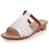 Women"s Slip On Clog Sandal Open Toe Hole Design - vmlfashion-com