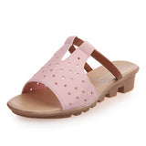 Women"s Slip On Clog Sandal Open Toe Hole Design - vmlfashion-com