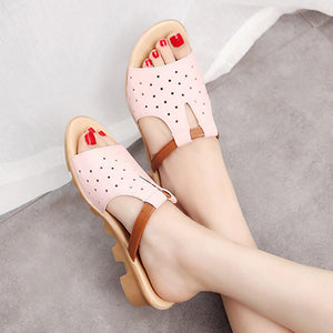 Women"s Slip On Clog Sandal Open Toe Hole Design - vmlfashion-com