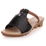 Women"s Slip On Clog Sandal Open Toe Hole Design - vmlfashion-com