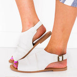 Women's Ruched Mules Ankle Straps and Buckles Sandals - vmlfashion-com