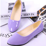 Women's Ballet Slip On Flats Patent Leather size 8-10 - vmlfashion-com