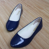 Women's Ballet Slip On Flats Patent Leather size 8-10 - vmlfashion-com