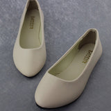 Women's Ballet Slip On Flats Patent Leather size 8-10 - vmlfashion-com