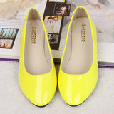 Women's Ballet Slip On Flats Patent Leather size 8-10 - vmlfashion-com