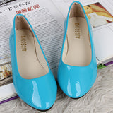 Women's Ballet Slip On Flats Patent Leather size 8-10 - vmlfashion-com