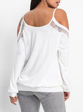 Women's Off Shoulder Long Sleeve Tops - vmlfashion-com