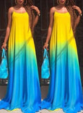 Women-Casual-Two-Coler-Long-Dress-Strapless - vmlfashion-com