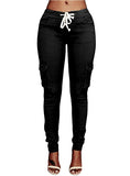 Women's Drawstring Pencil Pants - vmlfashion-com