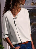 Women Button Down Top For Office - vmlfashion-com